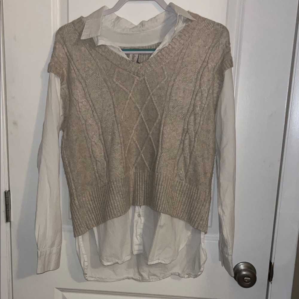 Sincerely Jules Cream V-Neck Sweater